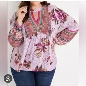 Maurices Floral Blouse 2x